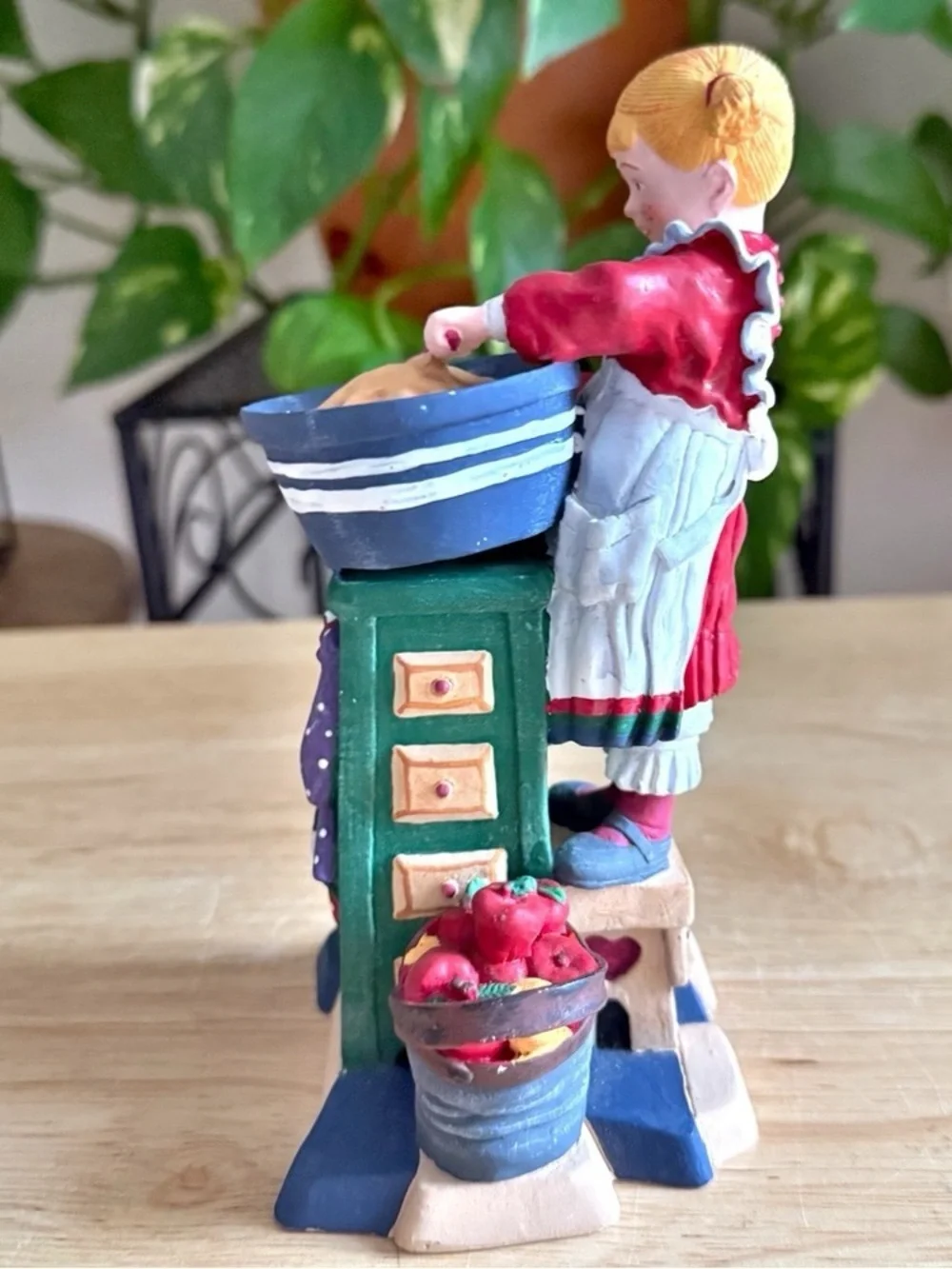 Dept 56 Madeline Making Cookies Figurine Vintage Country Christmas Kitchen Decor